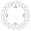 Disco freno posteriore per Honda CR 125 R/E 1989-1997, AX-1 250,