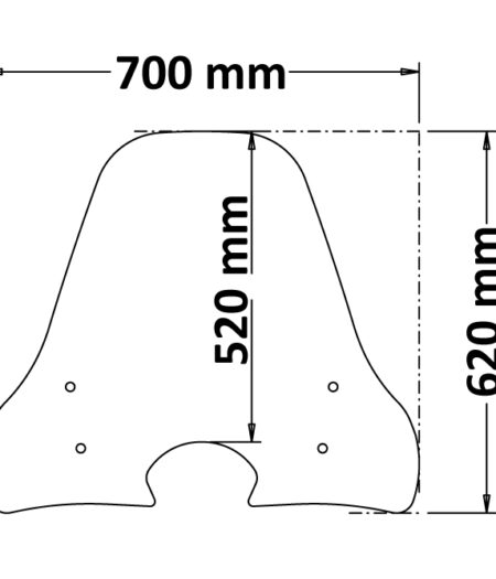 Parabrezza Classic Per Honda Sh Mode 125  - CLS4533-125-SH MODE-2021-2022