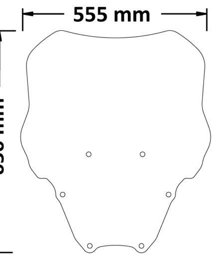 Parabrezza Classic Honda Forza 125 350 2021  - CLS4549-125-FORZA-2021-2024