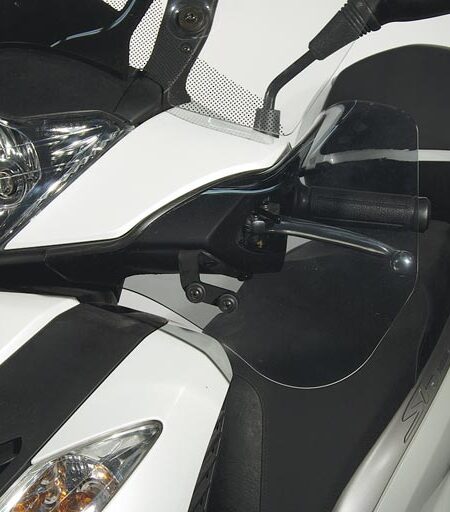 Coppia Di Paramani Completo Di Attacchi Per Honda Sh 125I-150I 2009 - 05/2012 Fumè chiaro - pm28-FC-150i-SH-2009-05/2012