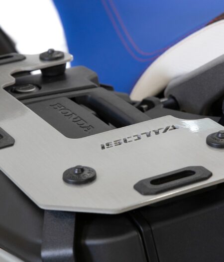 Coppia Di Portapacchi Laterali In Alluminio Spazzolati Lucidi Per Borse Laterali Originali Per Honda  - PP197-750-NC 750 X-2021-2024