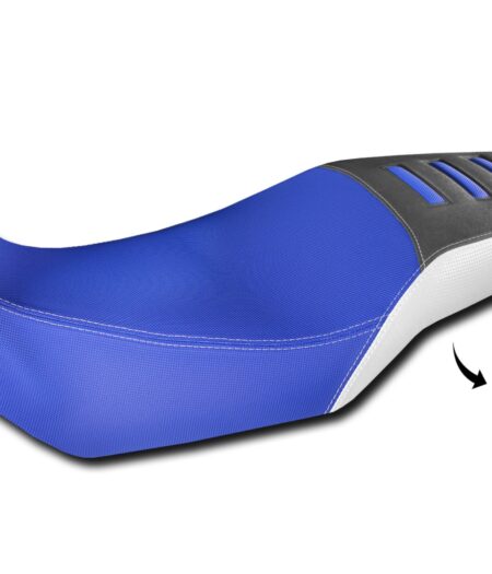Rivestimento Sella Comfort In Fibra 3D Per Honda Transalp Xl 750 Blu, bianco e nero - RV004-B1-750-TRANSALP XL-2023-2024