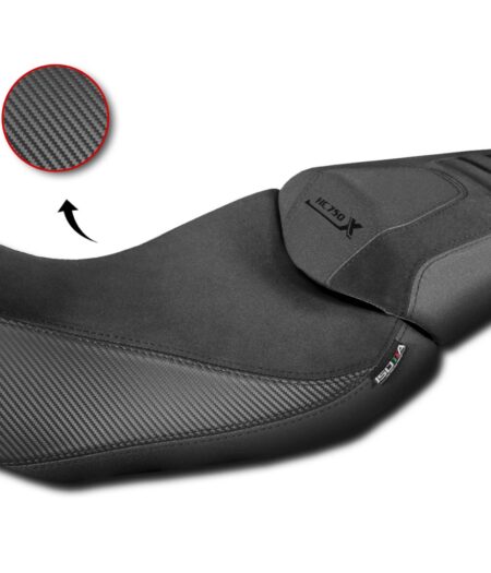 Rivestimento Sella Comfort In Fibra 3D Per Honda Nc 750 X 2021> NERO - RV008-N-750-NC 750 X-2021-2024