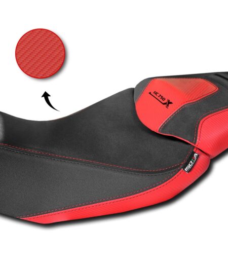 Rivestimento Sella Comfort In Fibra 3D Per Honda Nc 750 X 2021> ROSSO - RV008-R-750-NC 750 X-2021-2024
