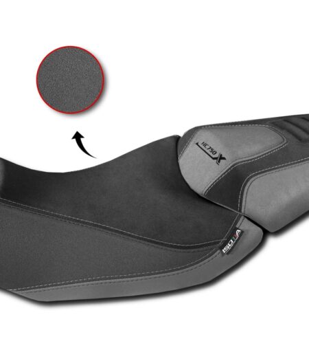 Rivestimento Sella Comfort In Fibra 3D Per Honda Nc 750 X 2021> Triple Black - RV008-TB-750-NC 750 X-2021-2024