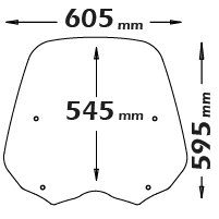 Cupolino Di Ricambio Fumé Chiaro Sh 125I-150I 2005>2008 Fumè chiaro - sc2656n-FC-125i-SH-2005-2008