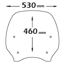 Cupolino Di Ricambio Trasparente Per Honda Sh 300 Abs 2015>  - sc4508-T-300i-SH-2015-2020