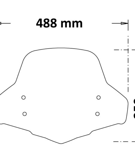 Cupolino Per Honda Sh 125-350 I 2021 - 2022 Fumè chiaro - sc4556-FC-125i-SH-2020-2024