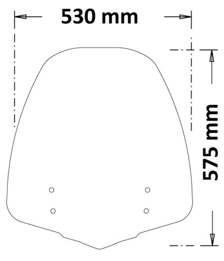 Parabrezza Media Protezione Per Honda Sh 125-350 I 2021  - SC4557-350i-SH-2020-2024