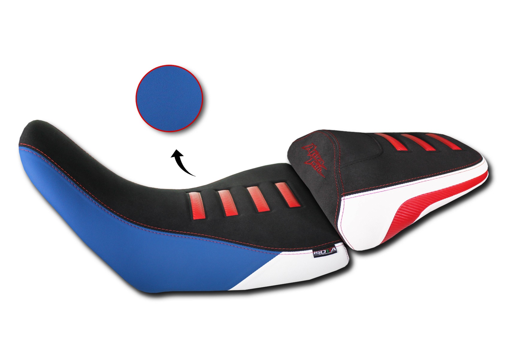 Sella Anteriore Rialzata Comfort Per Africa Twin Crf 2020> Blu e bianco e dettagli rossi - SE203-TC-1100-AFRICA TWIN CRF 1100 L ADVENTURE SPORT-2024