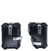 PAIR OF BLACK SIDE CASES ALPI-TECH 38 LT. + 32 LT. + PANNIER HOLDER Honda Crf 1000 L Africa Twin Adventure Sport 2018/2020 e4