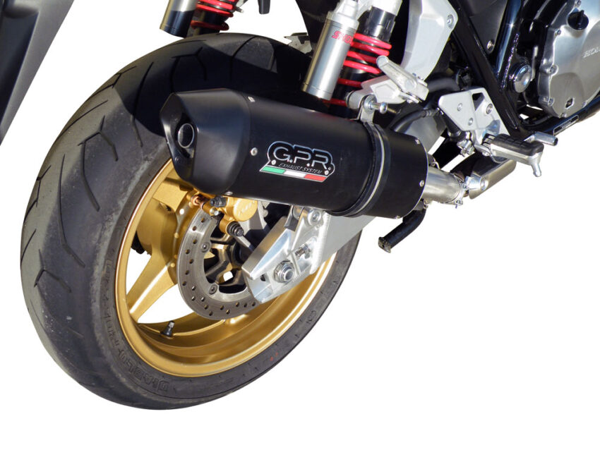 Scarico GPR compatibile con  Honda Cb 1300 2003-2012, Furore Nero