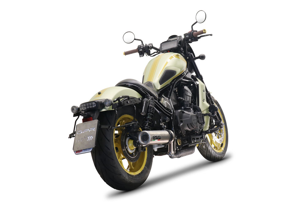 Scarico GPR compatibile con Honda Cmx 1100 Rebel 2021-2024, M3 Inox