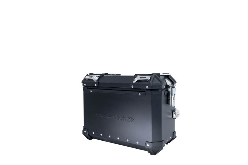 PAIR OF BLACK SIDE CASES ALPI-TECH 38 LT. + 32 LT. + PANNIER HOLDER Honda Crf 1000 L Africa Twin Adventure Sport 2018/2020 e4