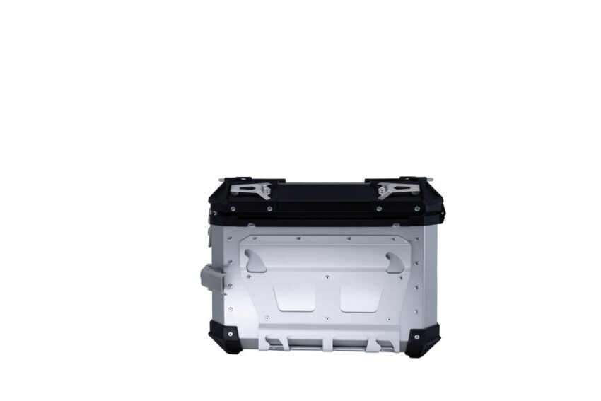 PAIR OF SILVER SIDE CASES ALPI-TECH 38 LT. + 32 LT. + PANNIER HOLDER Honda Crf 1000 L Africa Twin Adventure Sport 2018/2020 e4