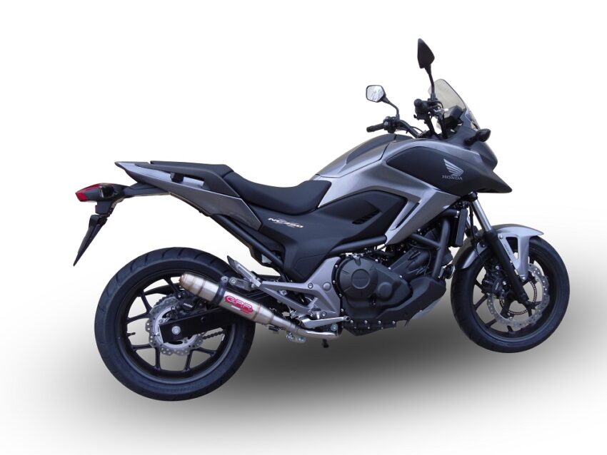 Scarico GPR compatibile con  Honda Nc 700 X - S Dct  2012-2018, Deeptone Inox