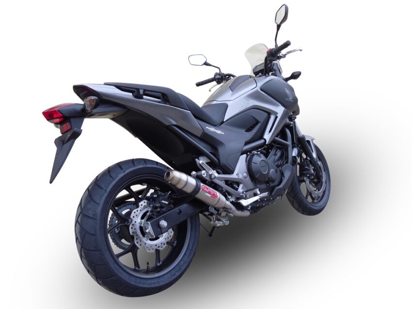 Scarico GPR compatibile con  Honda Nc 700 X - S Dct  2012-2018, Deeptone Inox