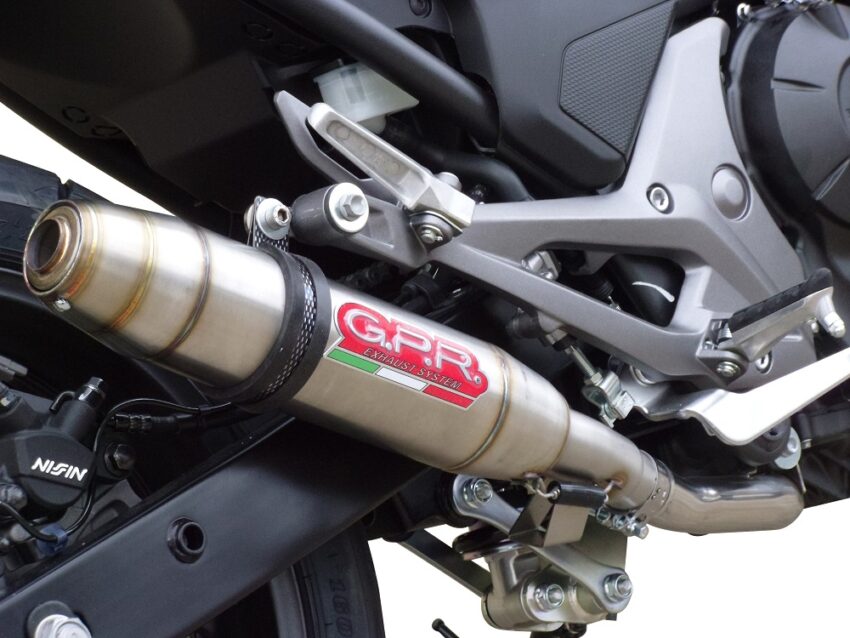 Scarico GPR compatibile con  Honda Nc 700 X - S Dct  2012-2018, Deeptone Inox