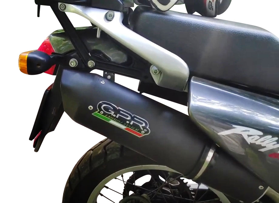 Scarico GPR compatibile con Honda Transalp Xl 600 V 1996-1999, Furore Nero