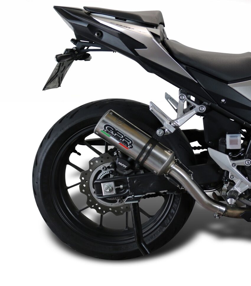 Scarico GPR compatibile con  Honda Cb 500 X 2013-2015, M3 Inox
