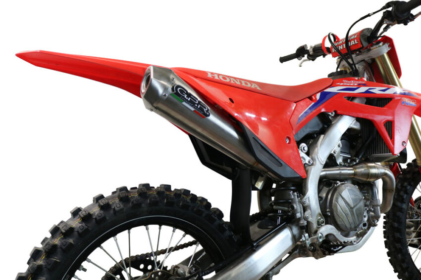 Scarico GPR compatibile con  Honda Crf 450 R-RX 2021-2025, Pentacross FULL Titanium