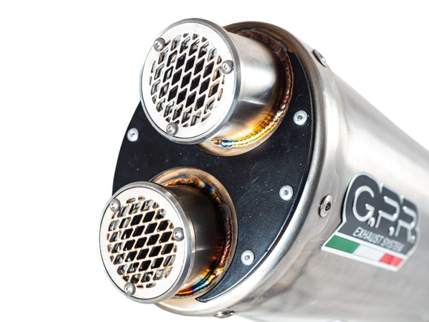 Scarico GPR compatibile con  Honda Crf 1000 L Africa Twin 2018-2020, Dual Inox