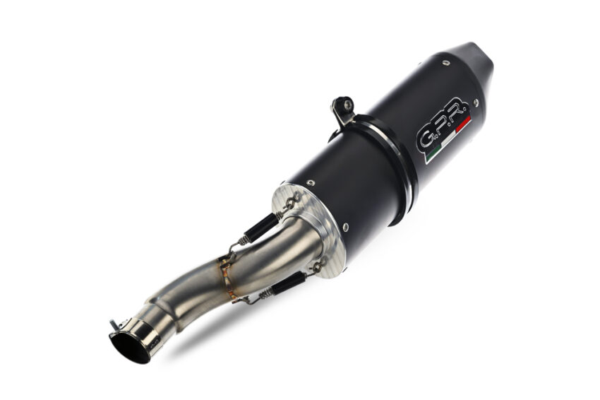 Scarico GPR compatibile con  Honda Cbr1100XX Superblackbird - X Eleven  1997-2006, Furore Nero