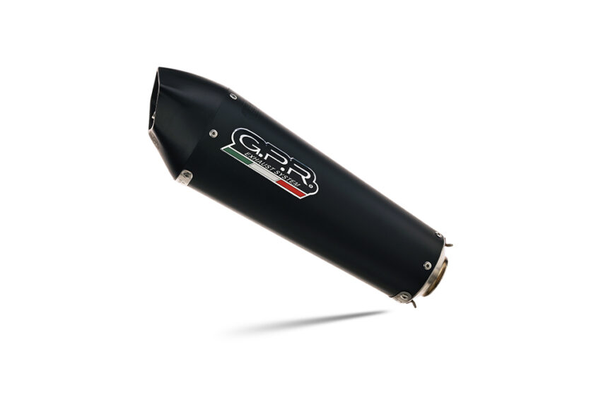 Scarico GPR compatibile con  Honda Cb 500 F 2021-2025, GP Evo4 Black Titanium