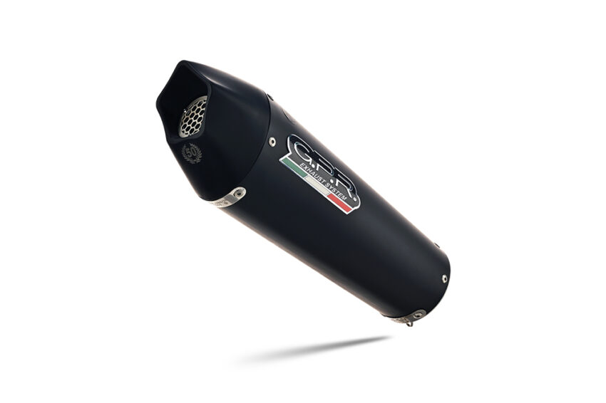 Scarico GPR compatibile con  Honda Cb 500 F 2021-2025, GP Evo4 Black Titanium