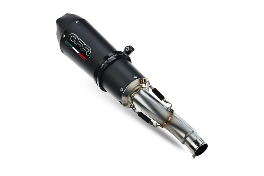 Scarico GPR compatibile con  Honda Cb 500 F 2021-2025, GP Evo4 Black Titanium