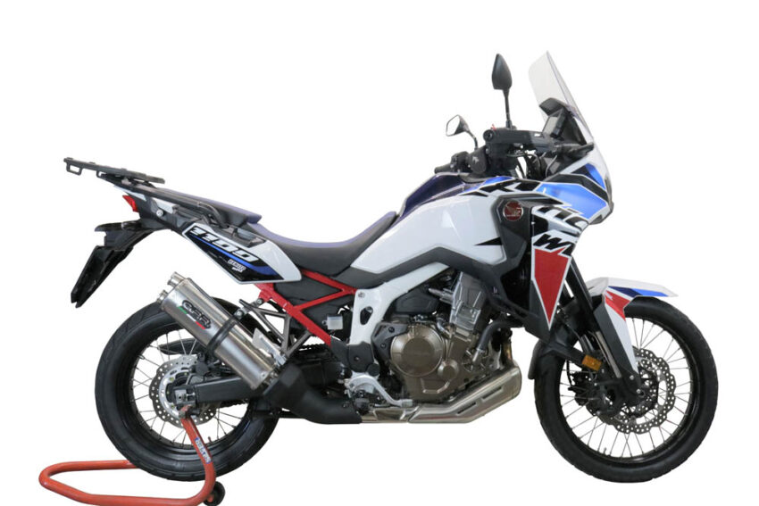 Scarico GPR compatibile con  Honda Crf 1000 L Africa Twin 2018-2020, Dual Inox