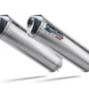 Scarico GPR compatibile con  Honda Varadero 1000 1999-2011, Satinox