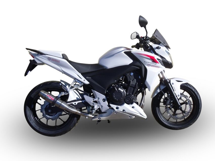 Scarico GPR compatibile con  Honda Cb 500 F 2013-2015, Deeptone Inox