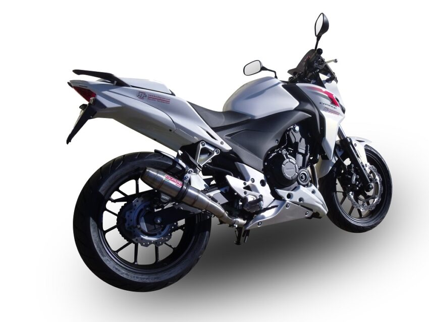 Scarico GPR compatibile con  Honda Cb 500 F 2013-2015, Deeptone Inox