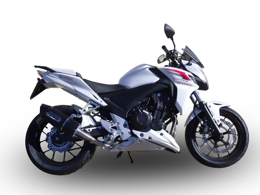 Scarico GPR compatibile con  Honda Cb 400 F 2013-2015, Furore Nero