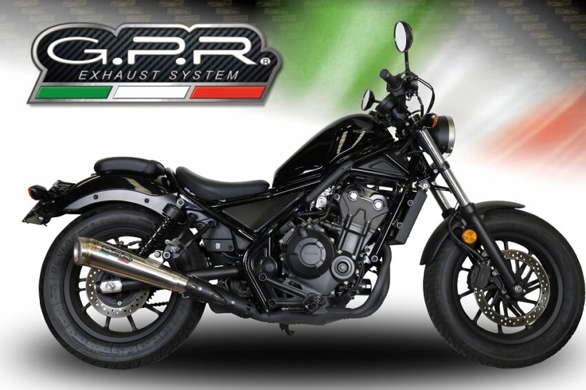 Scarico GPR compatibile con  Honda Cmx 500 Rebel 2017-2020, Powercone Evo