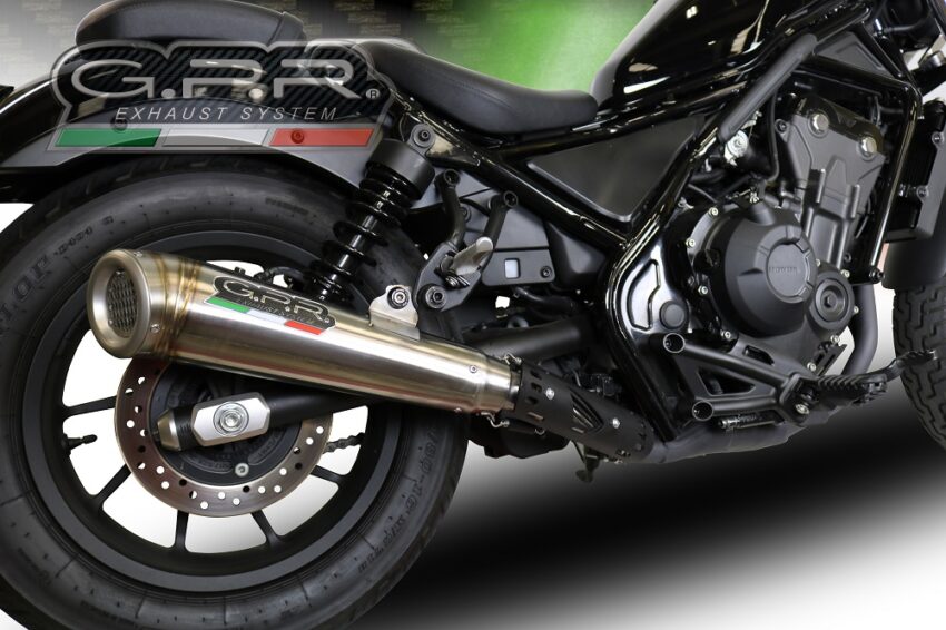 Scarico GPR compatibile con  Honda Cmx 500 Rebel 2017-2020, Powercone Evo
