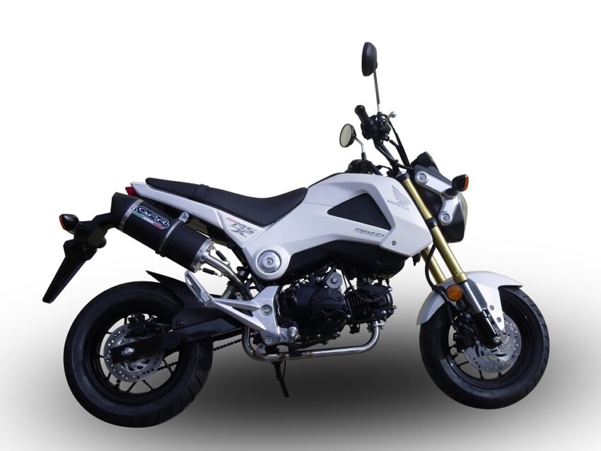 Scarico GPR compatibile con  Honda Msx - Grom 125  2013-2017, Furore Nero